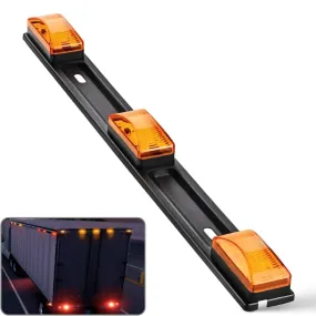 14 Inch 9 LEDs Amber Trailer Light ID Bar
