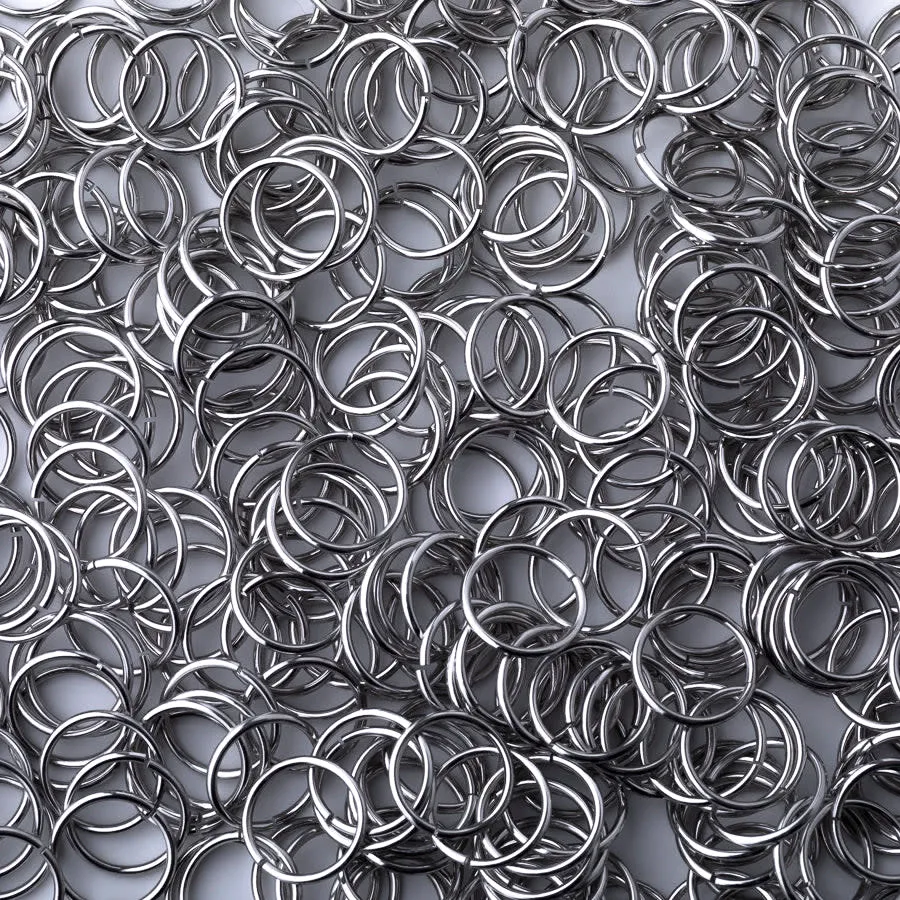 18 Gauge Bright Aluminum Jump Rings by Weave Got Maille - 8mm