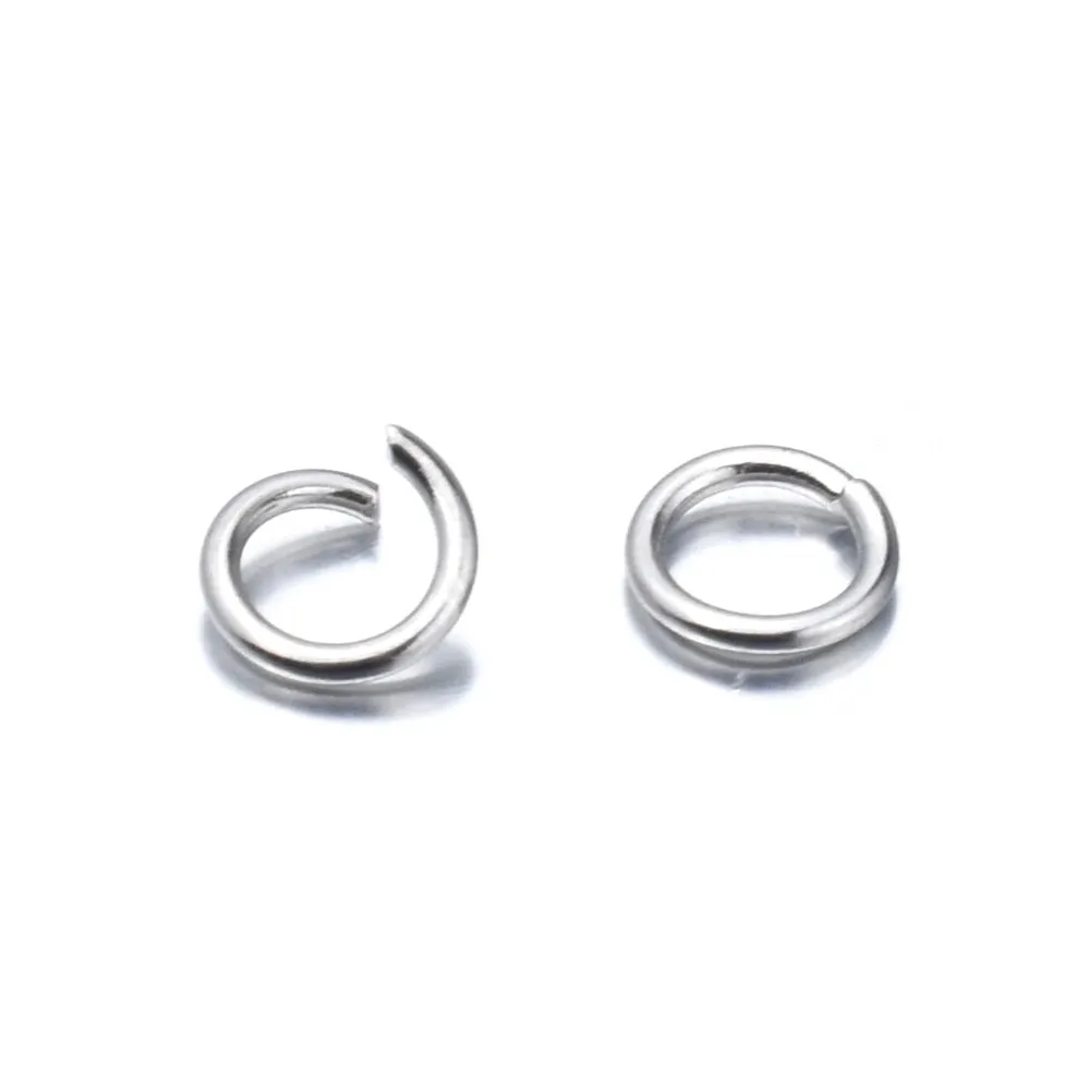 200 Stks/partij 3/4/5/6/7/8/10 Mm Rvs Diy Sieraden bevindingen Open Enkele Loops Jump Rings &amp; Split Ring Voor Sieraden Maken