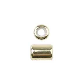 4x5mm Gold Plated Slide on Clasp with Hole for Jump Ring