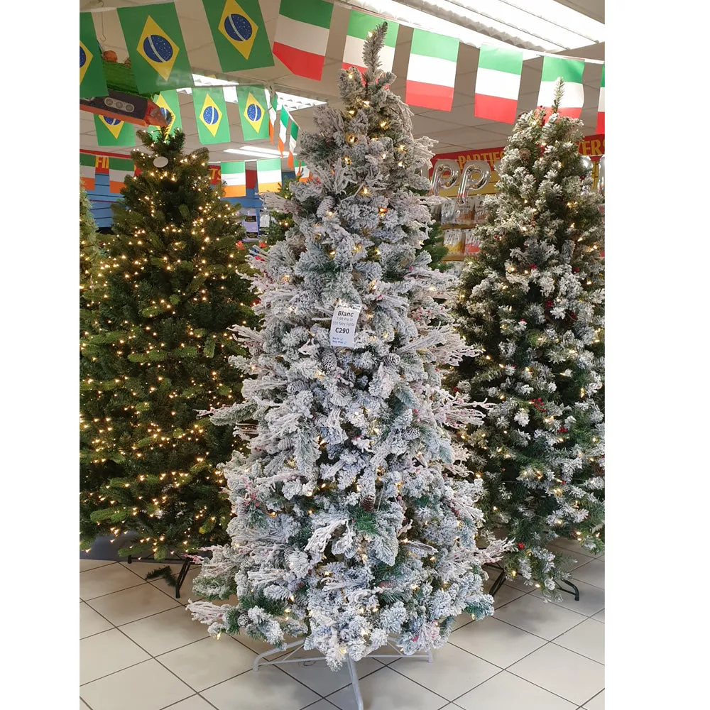 7.5ft Alaskan Blanc prelit Christmas tree
