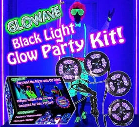 Black Lights for Glow Party 115w Blacklight Led Strip Kit
