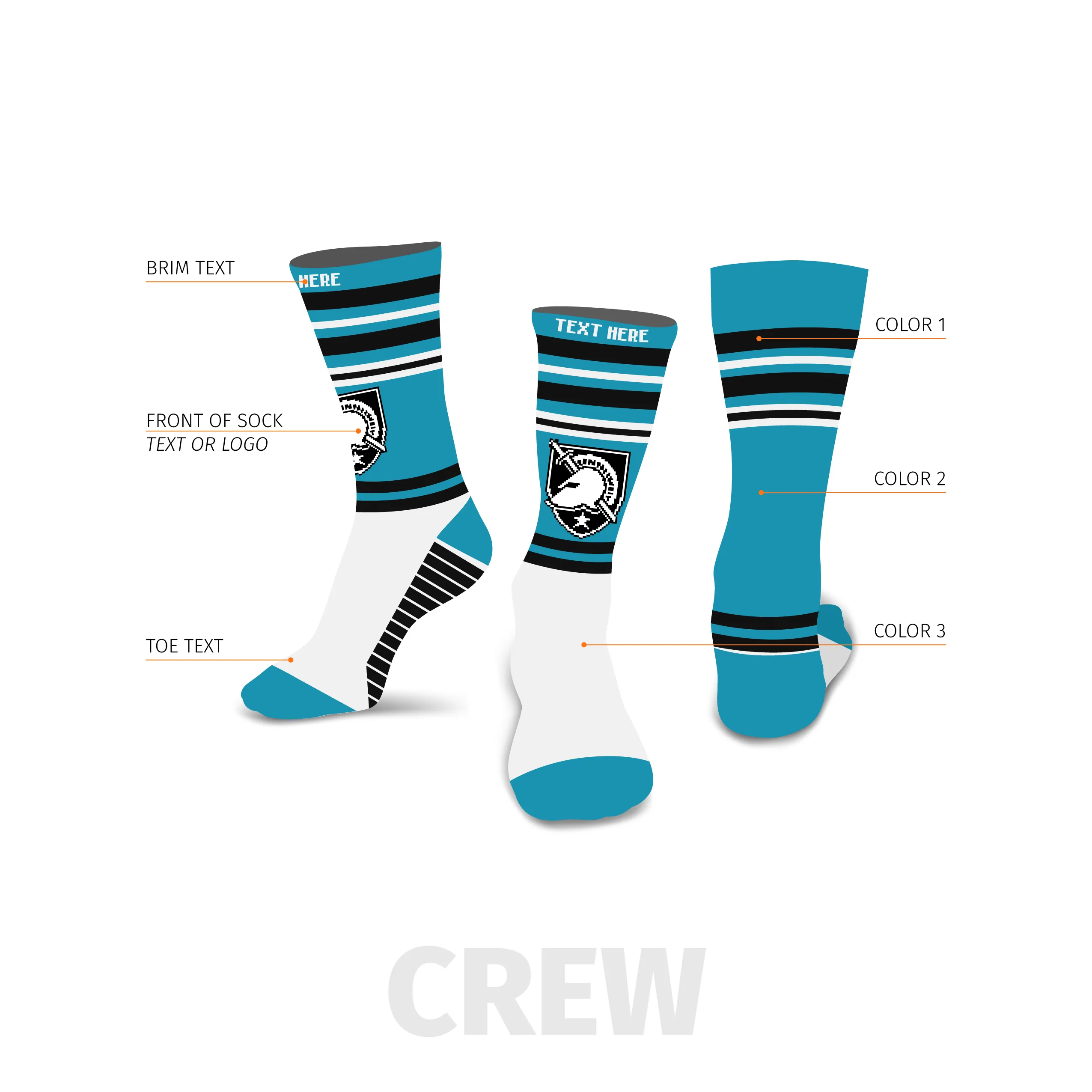 Cygnus Custom Crew Sock
