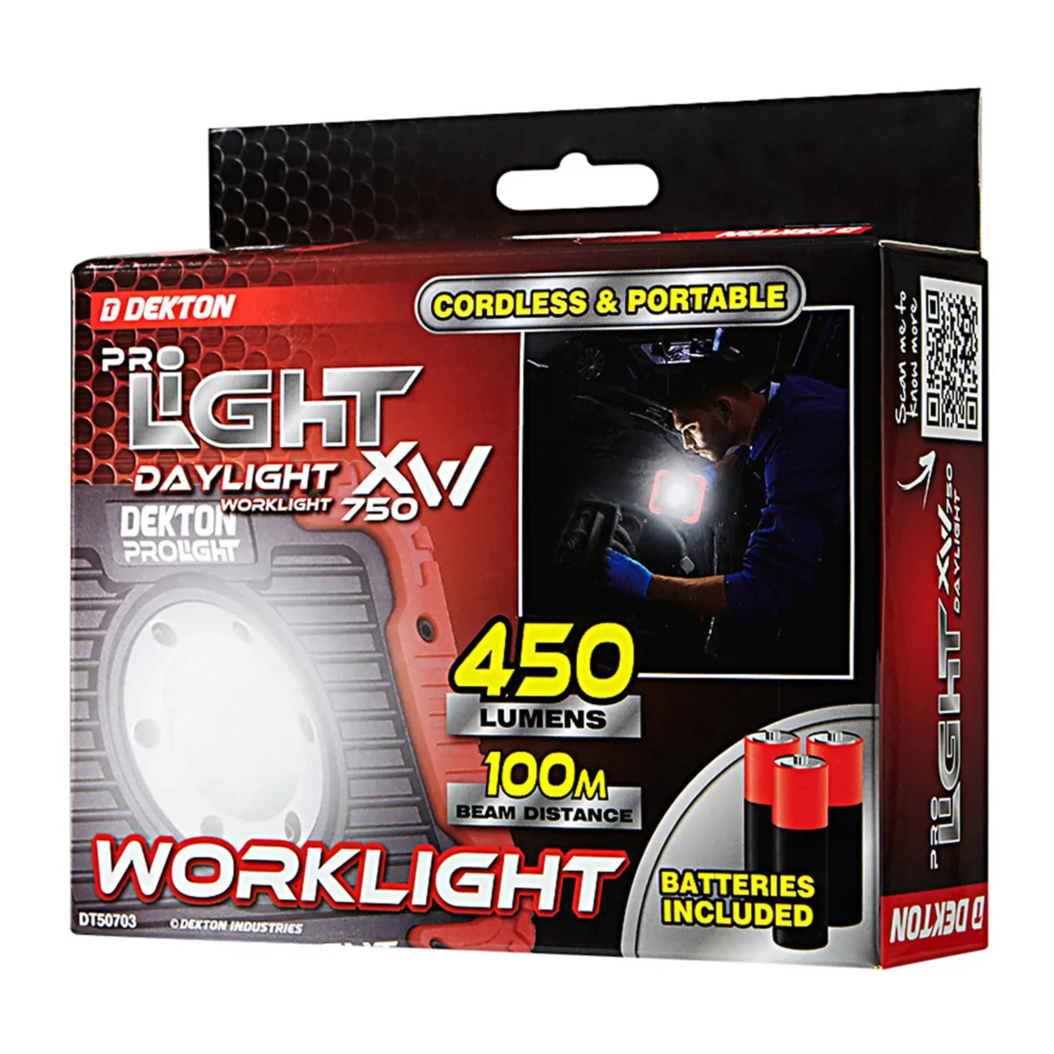 DEKTON Pro Light XW750 Daylight Worklight – 750 Lumens / 100m Distance