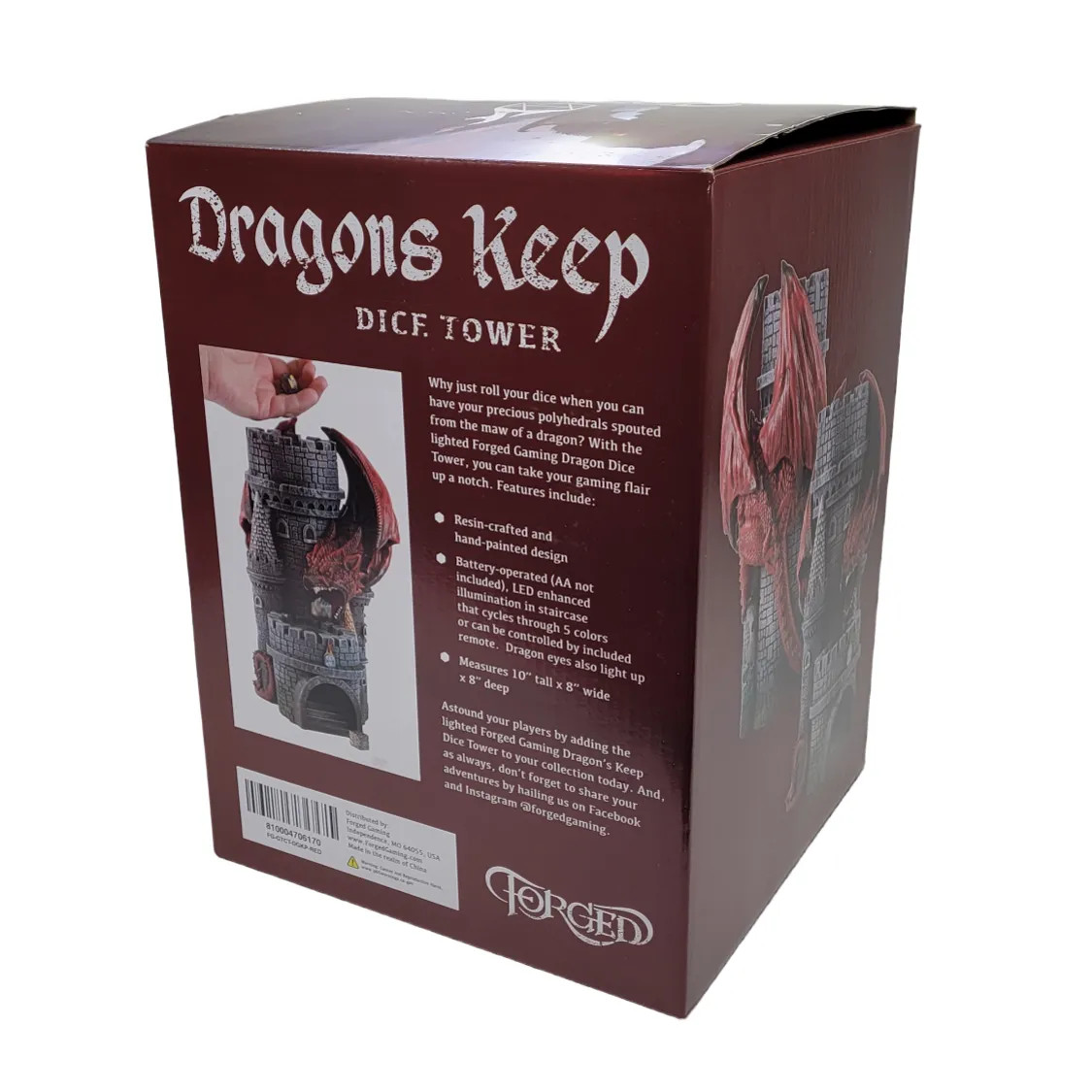 Dragons Keep Dice Tower - Red Dragon