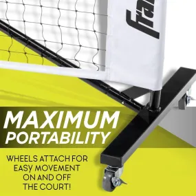 FRANKLIN PORTABLE PICKLEBALL NET SYSTEM W/ WHEELS