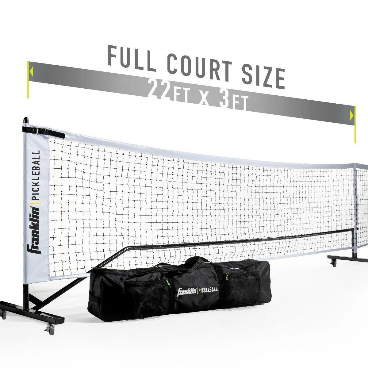 FRANKLIN PORTABLE PICKLEBALL NET SYSTEM W/ WHEELS