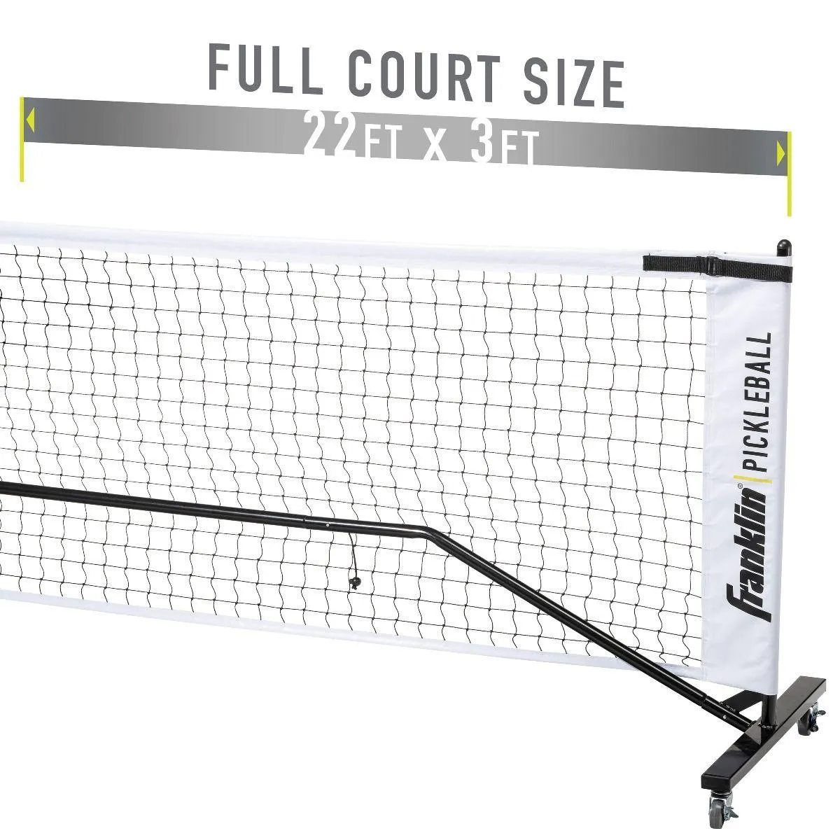 FRANKLIN PORTABLE PICKLEBALL NET SYSTEM W/ WHEELS