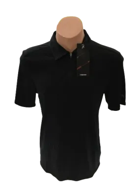 Head Mens Basic Technology Endo Dry And Ergo Stretch Polo Tennis Sport  - Black