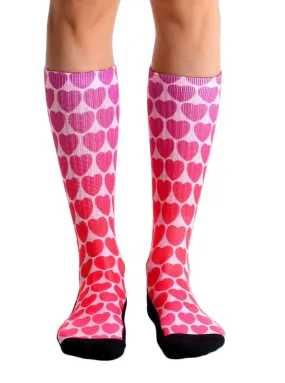 Hearts Crew Sport Socks (Unisex)