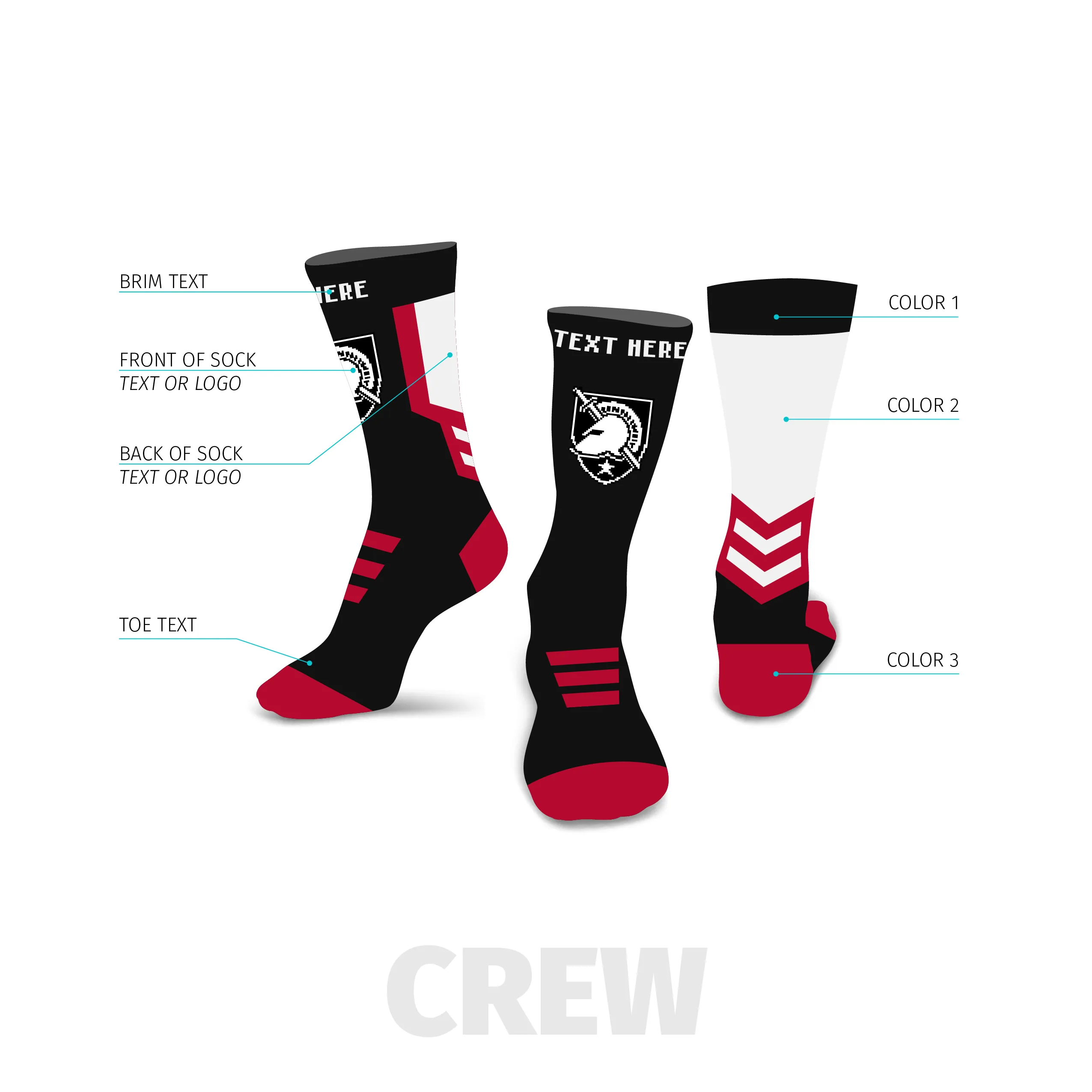 Hyperion Custom Crew Sock