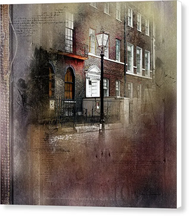 On A London Street -  Lincoln's Inn Fields Canvas Print