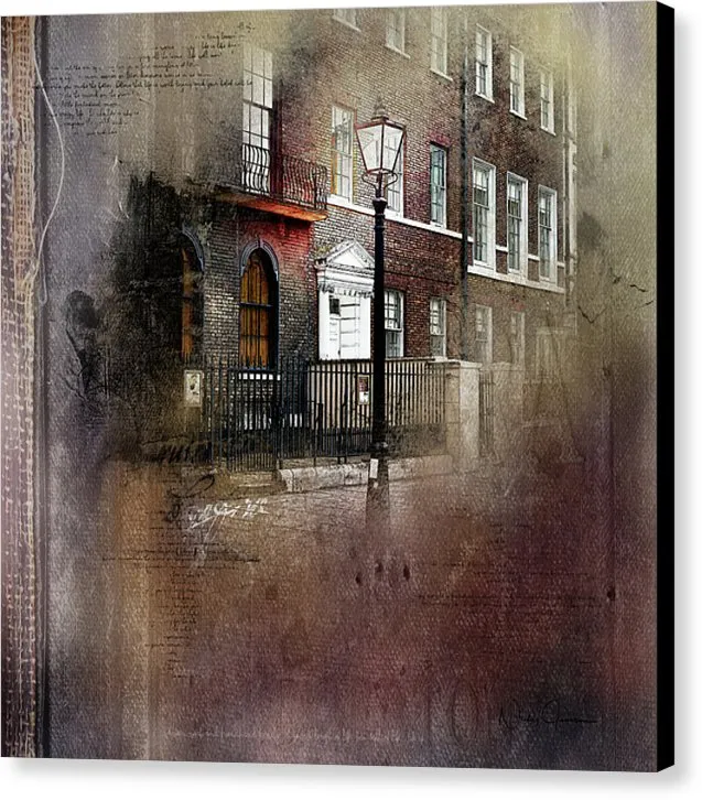 On A London Street -  Lincoln's Inn Fields Canvas Print
