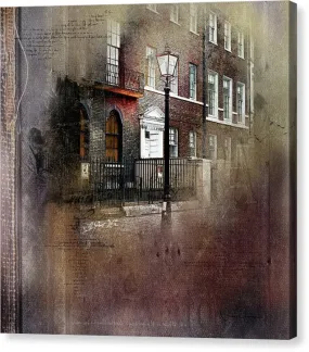 On A London Street -  Lincoln's Inn Fields Canvas Print