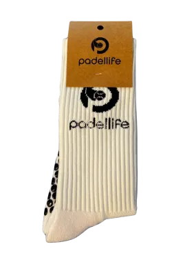 Padellife Gripsocks 2.0 (1 Pair, White/Black)