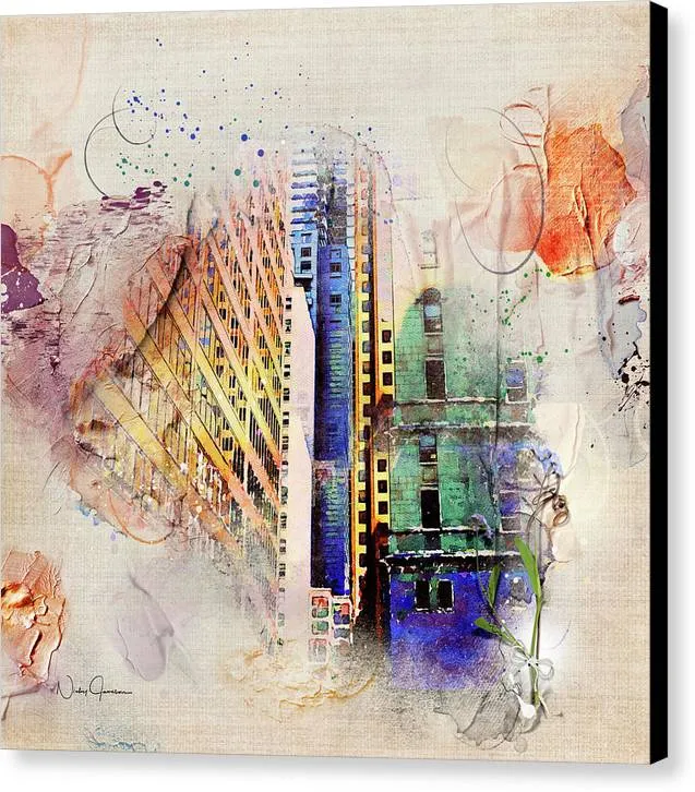 Painting Toronto- Commerce Court East - Canvas Print