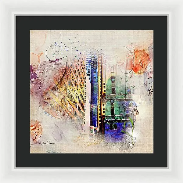 Painting Toronto- Commerce Court East - Framed Print