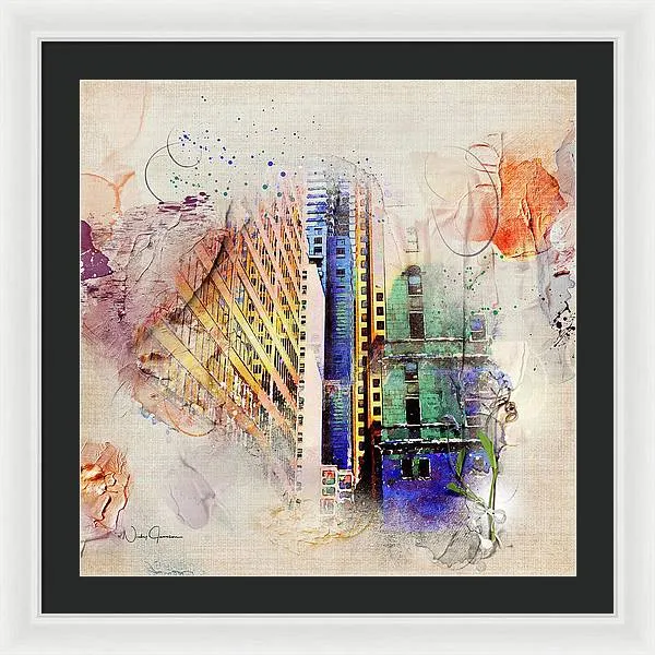 Painting Toronto- Commerce Court East - Framed Print