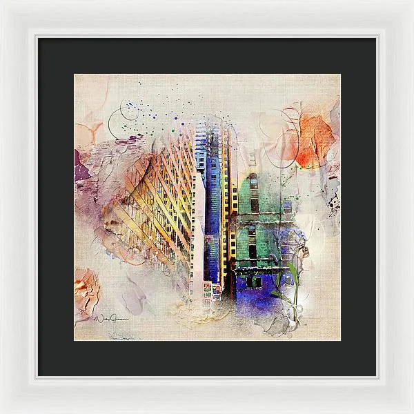 Painting Toronto- Commerce Court East - Framed Print
