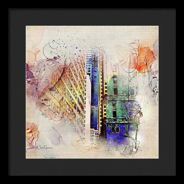 Painting Toronto- Commerce Court East - Framed Print