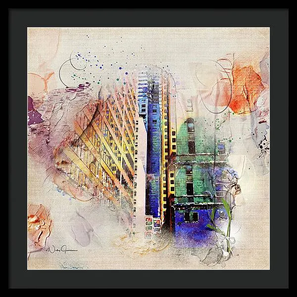 Painting Toronto- Commerce Court East - Framed Print
