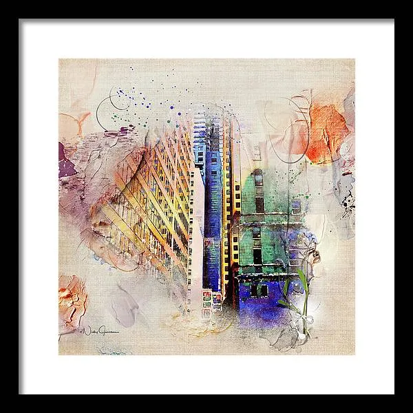Painting Toronto- Commerce Court East - Framed Print