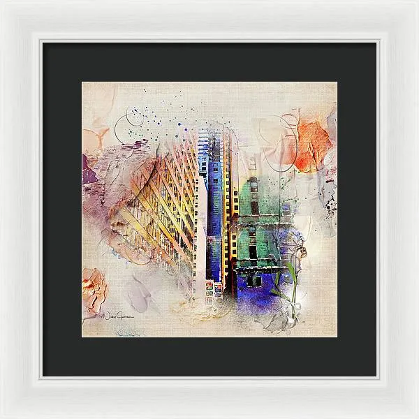 Painting Toronto- Commerce Court East - Framed Print