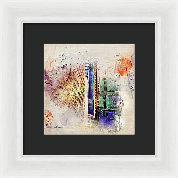 Painting Toronto- Commerce Court East - Framed Print