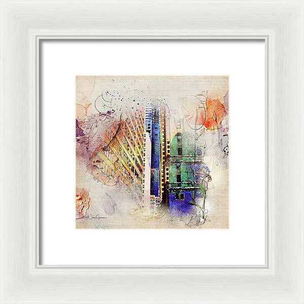 Painting Toronto- Commerce Court East - Framed Print