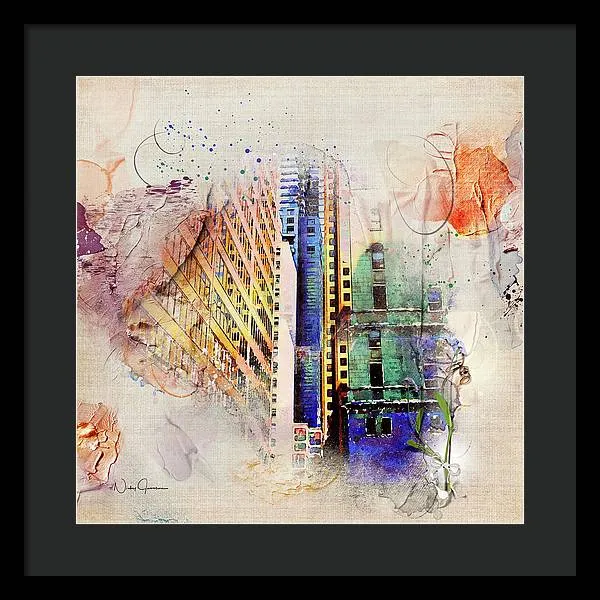 Painting Toronto- Commerce Court East - Framed Print