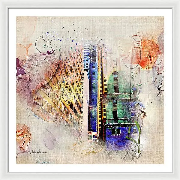 Painting Toronto- Commerce Court East - Framed Print