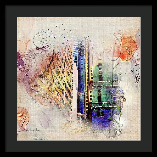 Painting Toronto- Commerce Court East - Framed Print