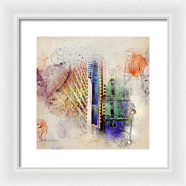 Painting Toronto- Commerce Court East - Framed Print