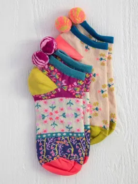 POM ANKLE SOCK SET