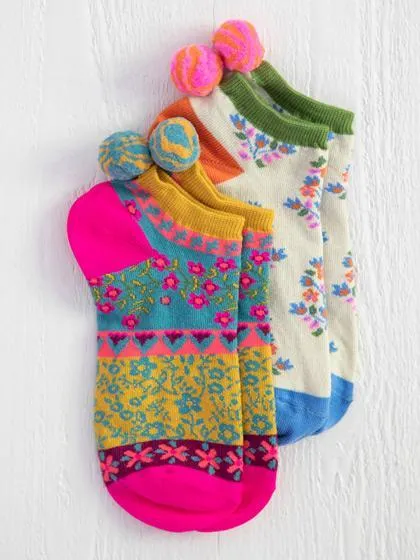 POM ANKLE SOCK SET