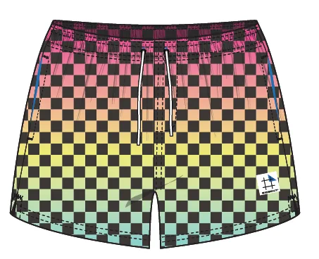 Rainbow Gradient Men's Volley Short