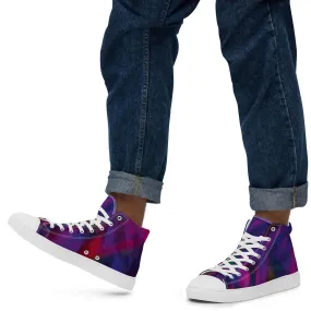 Retro Galaxy Colored High Top Canvas Shoes