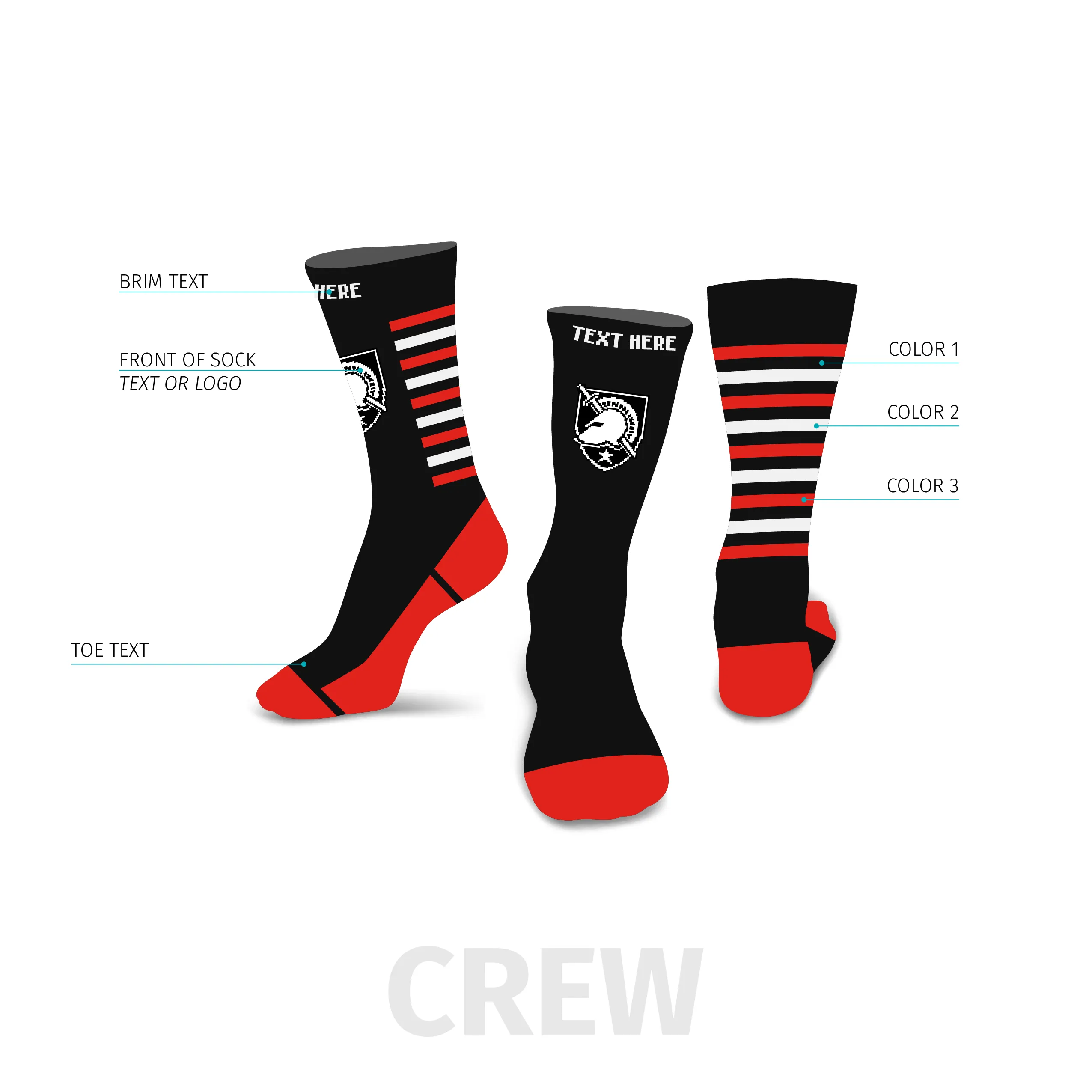 Solaris Custom Crew Sock