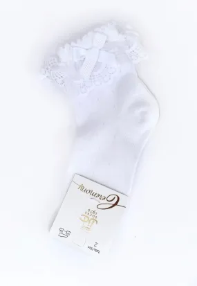 White JC Socks 32625